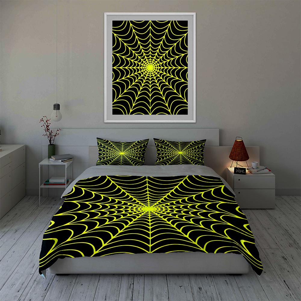Intricate web design. Bedding Duvet cover sets Duvet covers Pillowcases gifts (1 * Duvet Cover 2 * Pillowcases, without duvet insert)