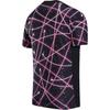 Jordan Academy Paris Saint-Germain Quick-Dry Fitted Short Sleeve Football Shirt Men Tops Black Sunset-Red Digital-Pink IF3971-011