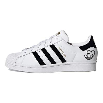 Superstar Heart Logo - White Women Sneakers Cloud-White Core-Black Gold-Metallic FY4755