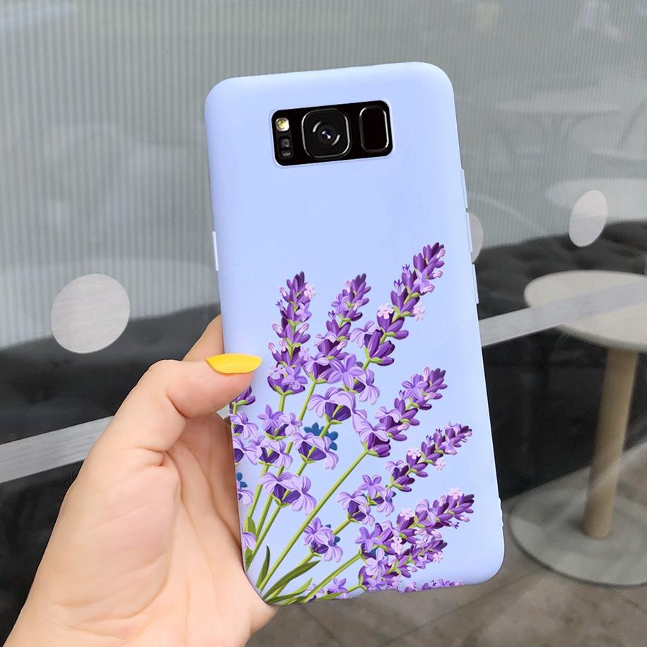 Shockproof Case For Samsung S8 Plus SM-G955F Cover Colorful Daisy Cactus Soft Matte Phone Case For Samsung S8 S 8 S8+ G950F Capa