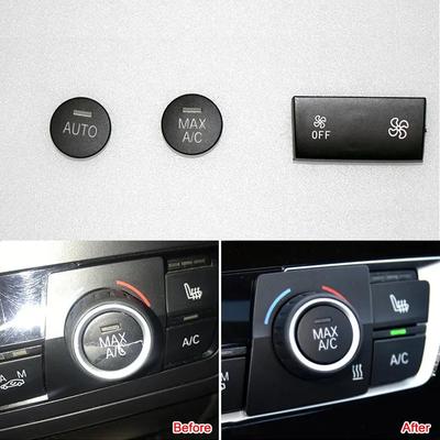 Air Conditioner Fan Wind Volume Button Capes For BMW 3 Series F35 F30   AUTO MAX A/C Button Central Control Switch Knob Cover