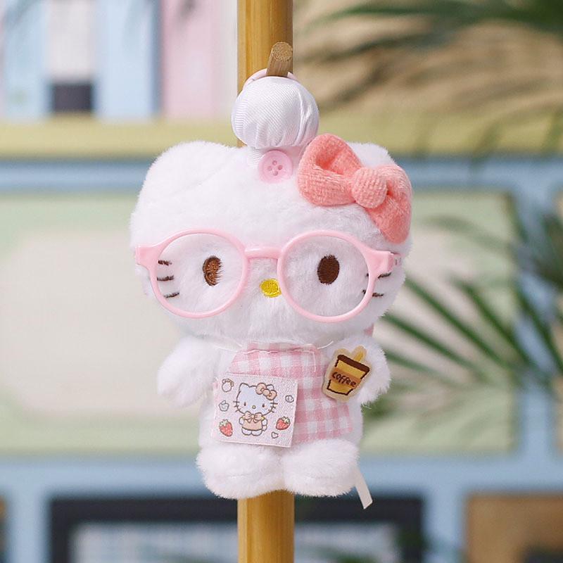 Cat Plush Keychain With Cartoon Design For Gifts And Bag Decor