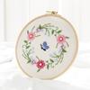 DIY Flowers Plants Pattern Embroidery Set Hand-sewn Crafts Needlework Tools