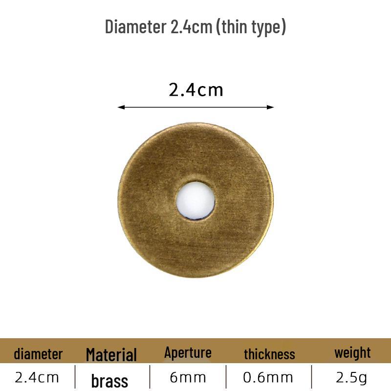 Antique Brass Handle & Base Plate with Irregular Flat Washer for Classic Furniture Decor 6cm Diameter