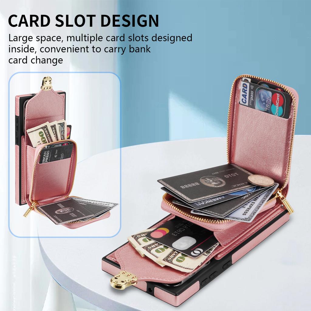 Lanyard Leather Crossbody Case For Samsung Galaxy S26 S25 Ultra S24 S23 FE S22 S21 Plus A36 A56 A37 A14 A54  Wallet Purse Cover