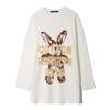 COTTONREBIRTHCLUB Rabbit Raglan T-Shirt (Cream)