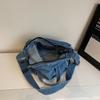 Retro Denim Bag Women's 2025 New Trendy Fashion Casual Tote Bag Large Capacity Shoulder Messenger Bag