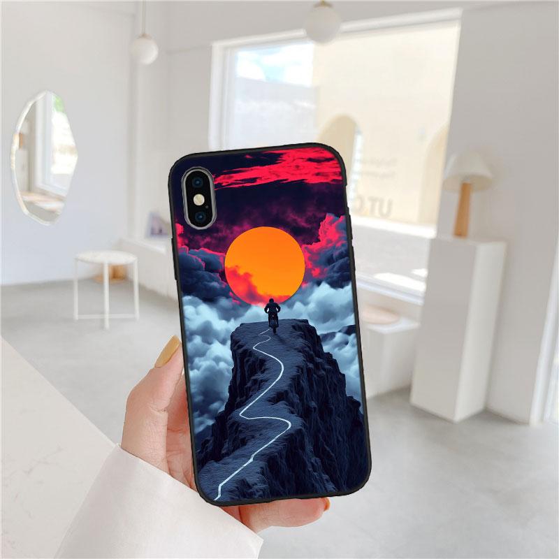 LO95 Motorcycle Racing Soft Shell Phone Case for iPhone SE X XS XR 11 16E 17 Pro Max Air 8 7 6 6s Plus