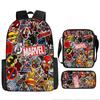 Backpack Cartoon Printed Schoolbag Pencil Bag Shoulder Bag