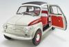 Kyosho Original Scale Fiat Nuova 500 Sport Finished Product KS08966SLG 1/18 (Light Gray/Red Line)