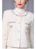 Zhili Women's Spring 2025 Multicolor Slim Fit High Collar Long-Sleeve Knitted Sweater