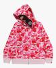 Bape Abc Camo Second Ape Full Zip Hoodie (M) Pink