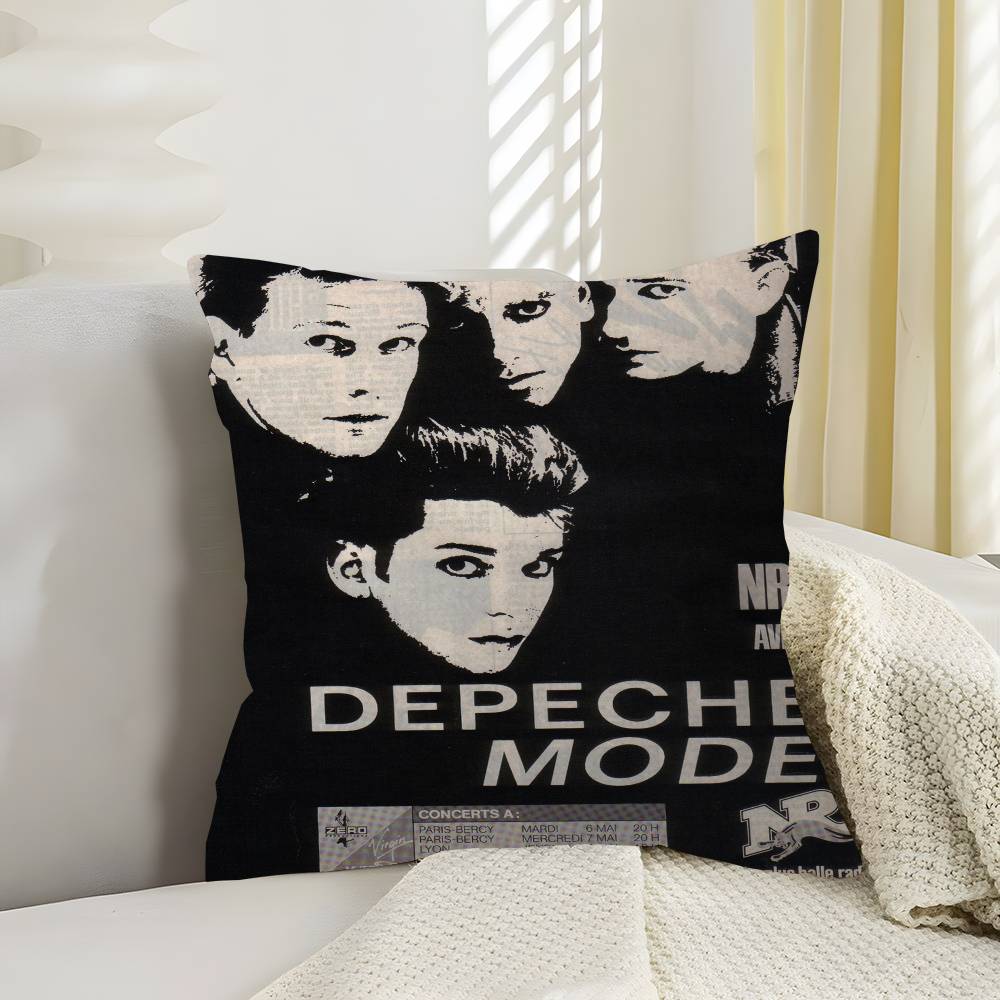 Depeche-Mode Singer Star Cushion Cover Polyester Sofa Cushions Decorative Throw Pillows Home Decoration Pillowcover