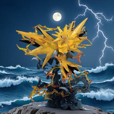 Pokemon Zapdos Figura de Anime Posição de Ação Figuras Zapdos Modelo Estátua Boneca Coleção Decoração de Mesa Brinquedos Presentes de Aniversário para Crianças