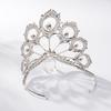 Korean Style Korean Style Rhinestone Bridal Tiara Peacock Feather Pearl Crown Wedding Dress Accessories Hair Accessories