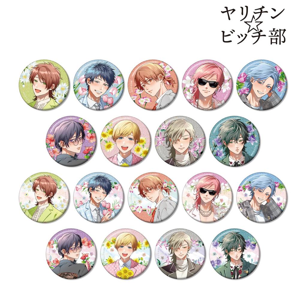 Club Ogeretsu Tanaka Original Illustration Suit Trading Glitter Can Badge Box of 18 YarichinBitch Ver.