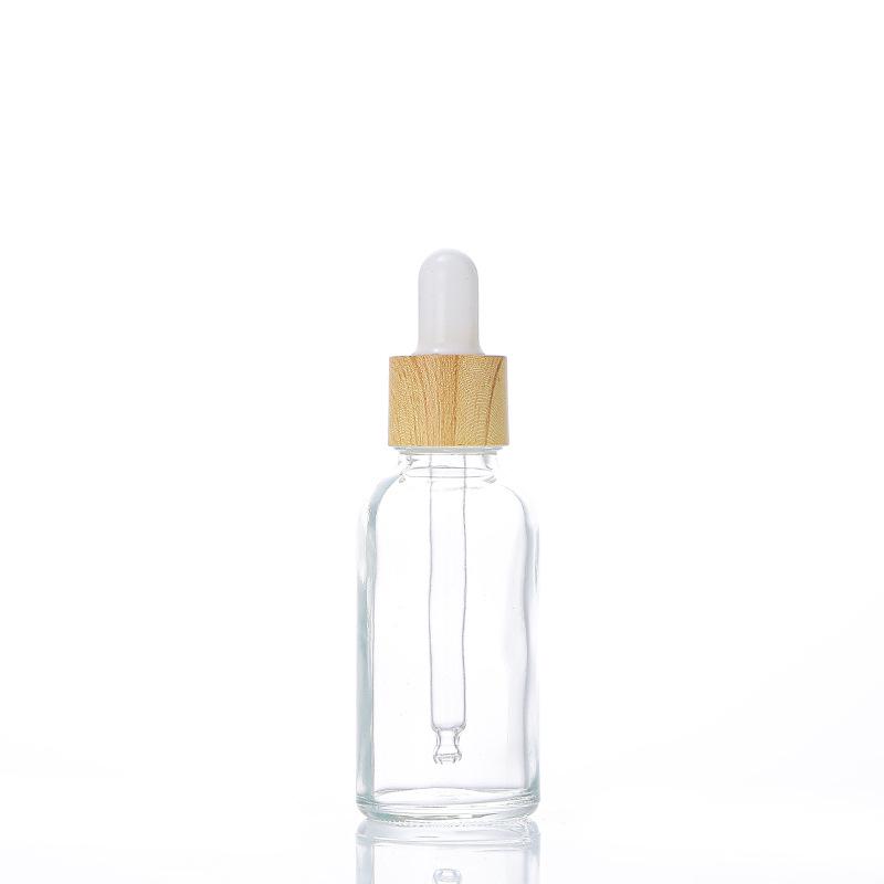 10ml Clear Glass Essential Oil Bottle with Dropper and 30ml Serum Decanting Bottle, Empty for Cosmetic Samples
