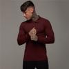 Muscleguys Spring and Autumn Comfortable Long Sleeve Polo Shirt Men Turn-over Collar Fashion Breathable Business Casual Tops Solid Color