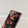 Retro leopar baskı kare telefon kılıfı için Iphone 13 11 Pro 12 12pro Max Se2020 7 8 artı X Xr Xs darbeye dayanıklı kılıf koruyucu kapak