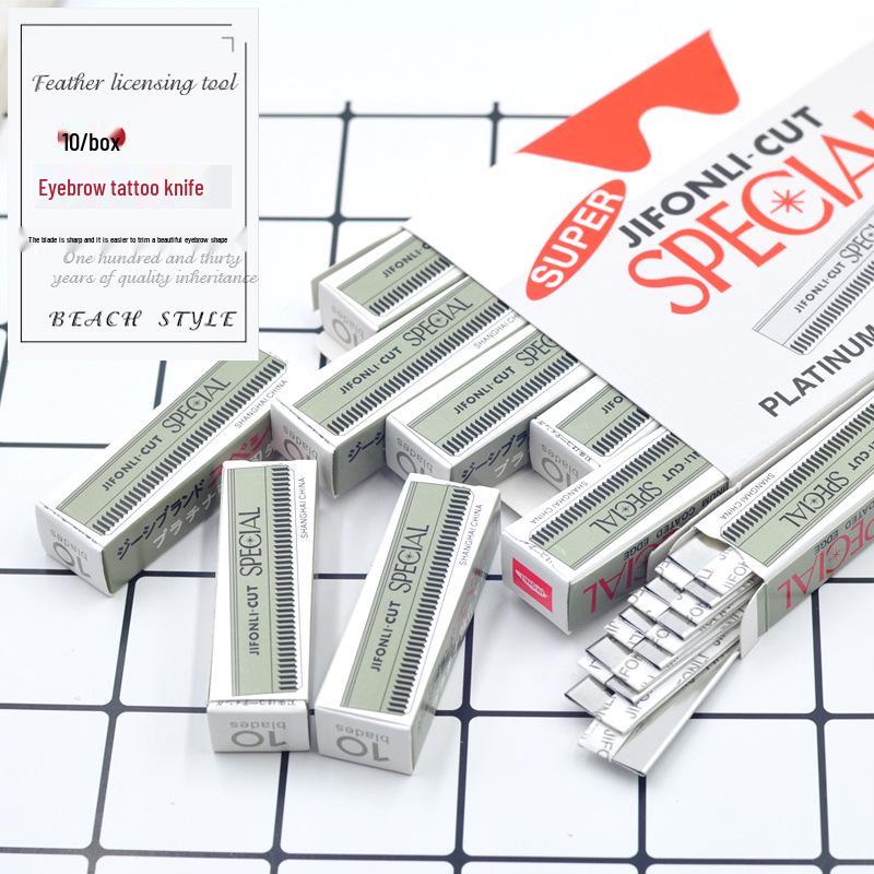 Unisex Safety Eyebrow Razor for Beginners & Professionals - Perfect for Salons & Makeup Artists Small Box 10 Pieces