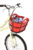 OGK Giken Front Basket for Bicycle Accessories, Inner Bag FB-050 (Crystal Carry), Red