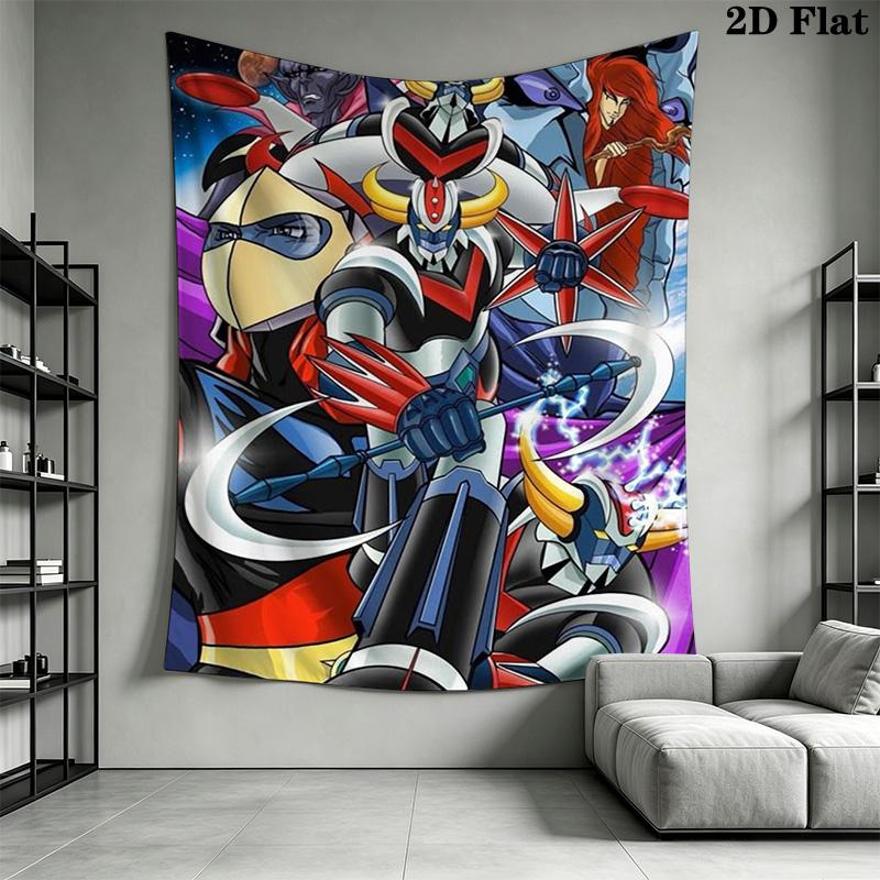 Mazinger Z Pattern Home Decor Tapestry, Wall Hanging, Decorative RV Wall Cloth.MGT0918297