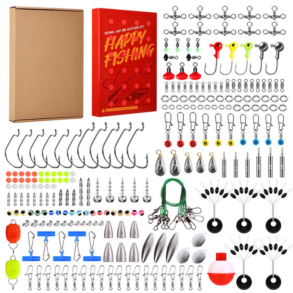 Fishing Advent Calendar 2025 Fishing Tool Kit Holiday Countdown Calendar Xmas Gifts for Fisherman Dad Husband Boyfriend