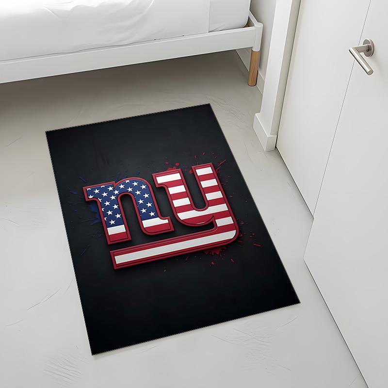 New York Giants (5) Tappeto Adatto Per Soggiorni Camere Da Letto Stanze Dei Computer Zone Pranzo E Posizionamento Sotto Tavoli E Sedie Anche Una Scelta Ideale Per