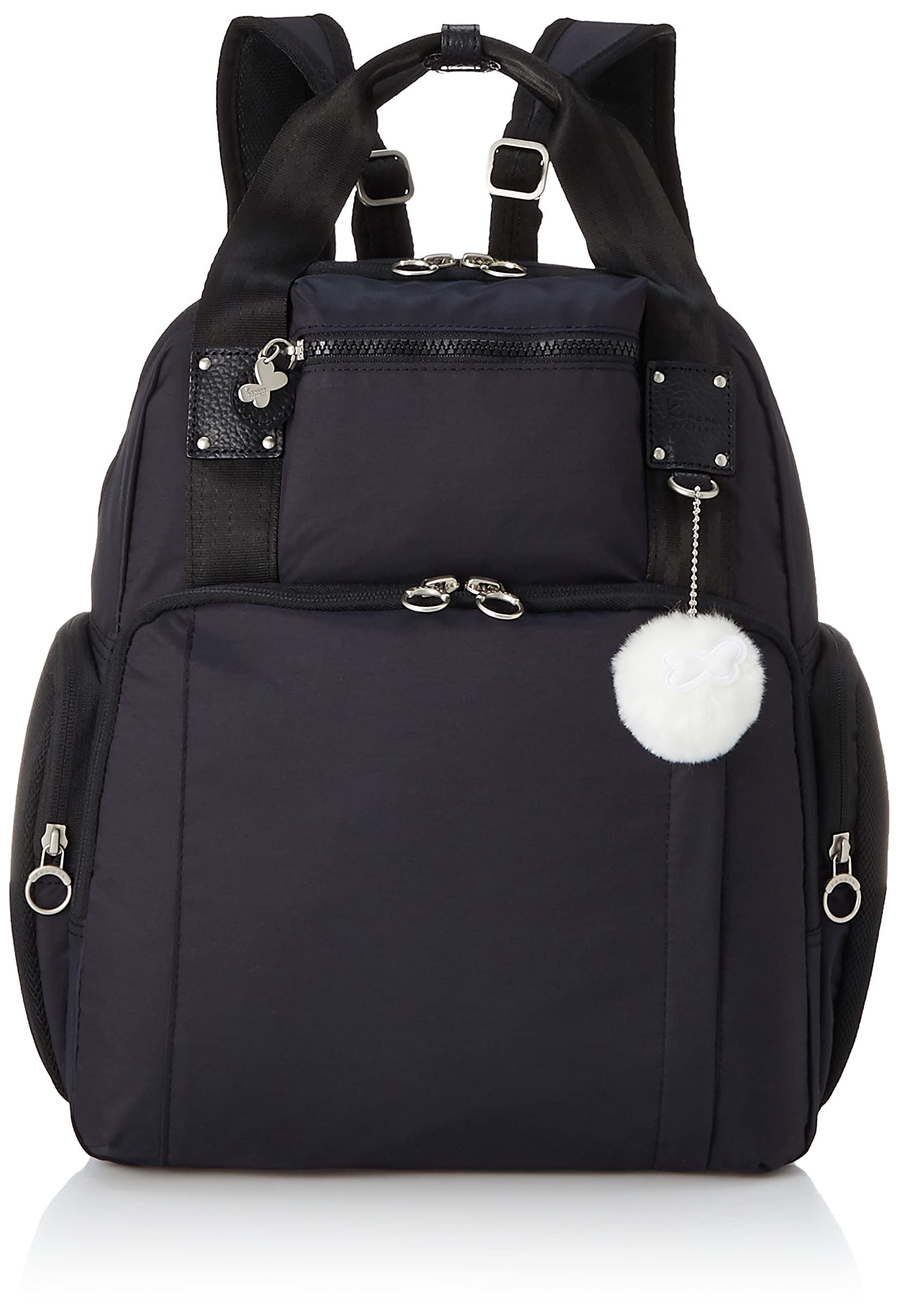 

Kanana Project Picnic Backpack No. 67653, A4 Size, Fits Lunch Boxes, Black, Anti-Virus Pocket, H35 x W29 x D13cm