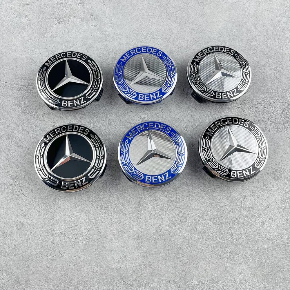 4 vnt. 75 mm ratlankio dangtelio emblemos pakeitimas Mercedes Benz AMG C180 C200 E260 E300 ML350 W23 W204 W20 W210 W211 A1714000025