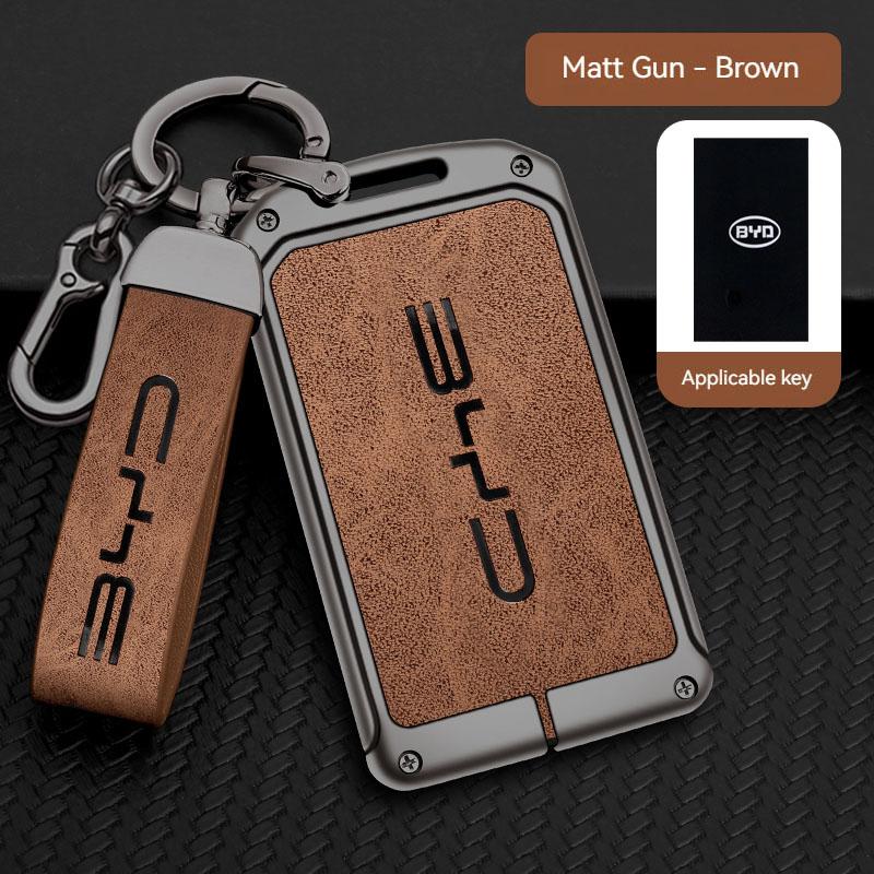 Car Remote Key Case Fob Cover Holder Shell Bag Keychain Accessories for BYD Song Plus Atto 3 Han EV Tang DM Qin Seal Dolphin