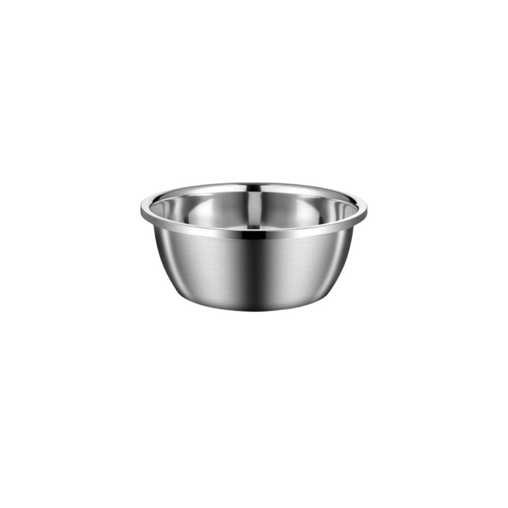 

Food Grade Stainless Steel Bowl Multi Purpose Metal Water Bowls Durable Large Dog Bowl Pet Use 18cm