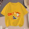 2026 Toy Story Cartoon Hot Sale 2D Print Casual Summer Short Sleeve Tops For Teenagers Boys Girls