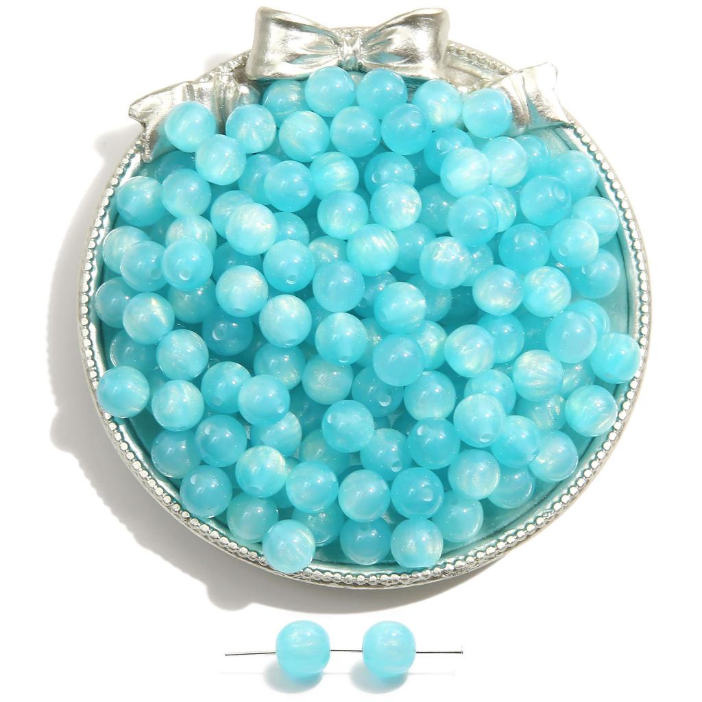 10-50Pcs Handmade Resin Beads Gold Foild Cat's Eye Beads for Necklace Bracelet Earring Jewelry Making Beads