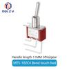 6MM Toggle Switch Bent Switch 2/3/10A 125/250V AC 2nd Gear 3rd Gear Toggle Switch 3/6Pin Side Bend Rocker Switch