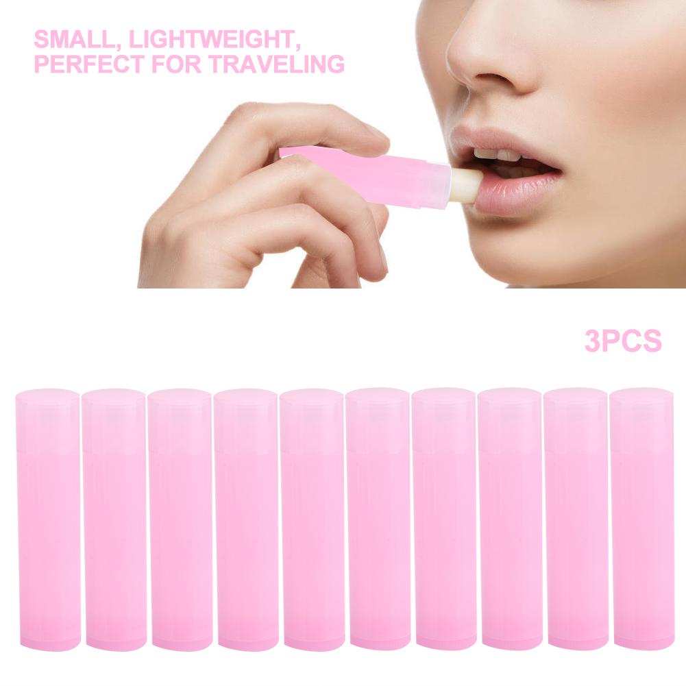 30pcs Round Empty Lipstick Tube 5ml 4.2g Lip Balm Refillable  Rotation Container  Case