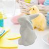Osterhase Keramik Figuren Porzellan Feiertags Hase Dekoration Skulptur Osterhase Skulptur Schreibtisch Ornament für Esszimmer