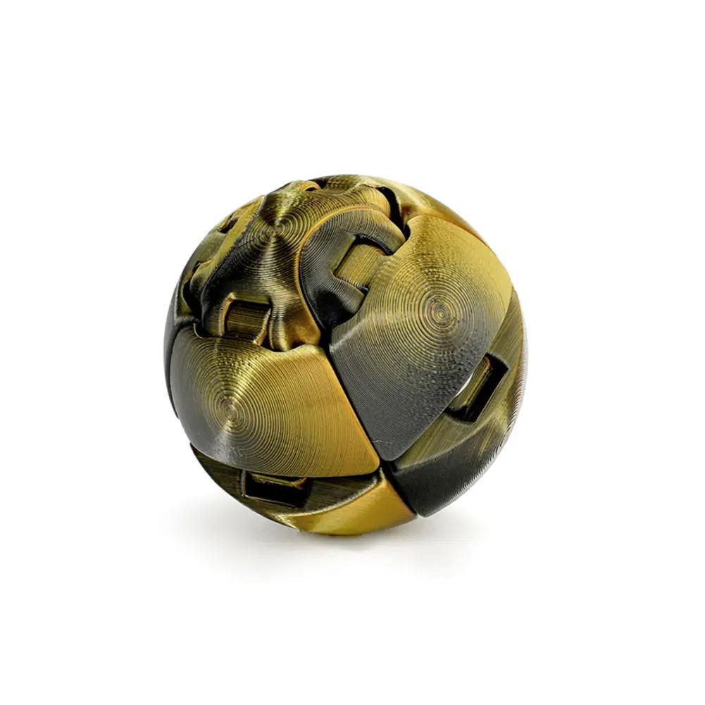 Fidget Toy 3D Printed Twistsphere Fidget Toy Gradient Gear Liquid Flow Ball With Rotating Design Anxiety Relief Toys