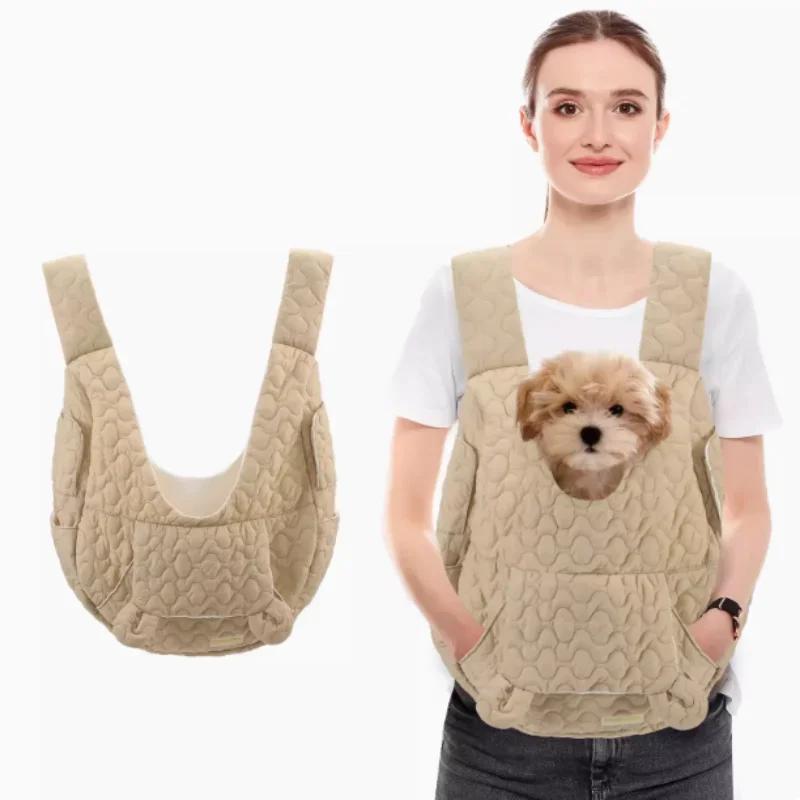 1PC Dog Carrier Cat Backpack Extra Large Capacity Pet Chest Bag Dog and Cat Outdoor Bag Waterproof and Wind Resistant Portable M