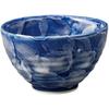 Ale-net Blue Shino Chrysanthemum Pattern Mino Ware Matcha Bowl Pottery Japanese Tea Ceremony Cup Made in Japan