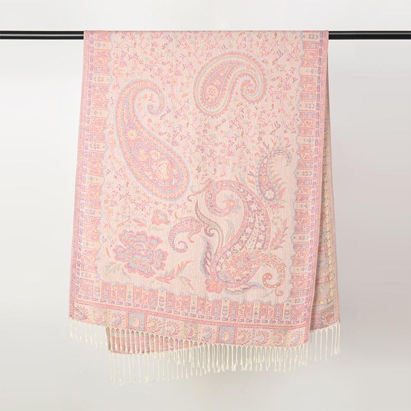 New Winter Women Cotton Jacquard Scarf Big Shawl Fashion Elegant Lady Long Printing Decorate Scarves Sun Protection Bandana
