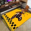 1PC Motocross Dirtbike Non-Slip Floor Carpet Compatible for Office&Living Room&Bedroom&Dining room - Flat-Weave Machine-W304