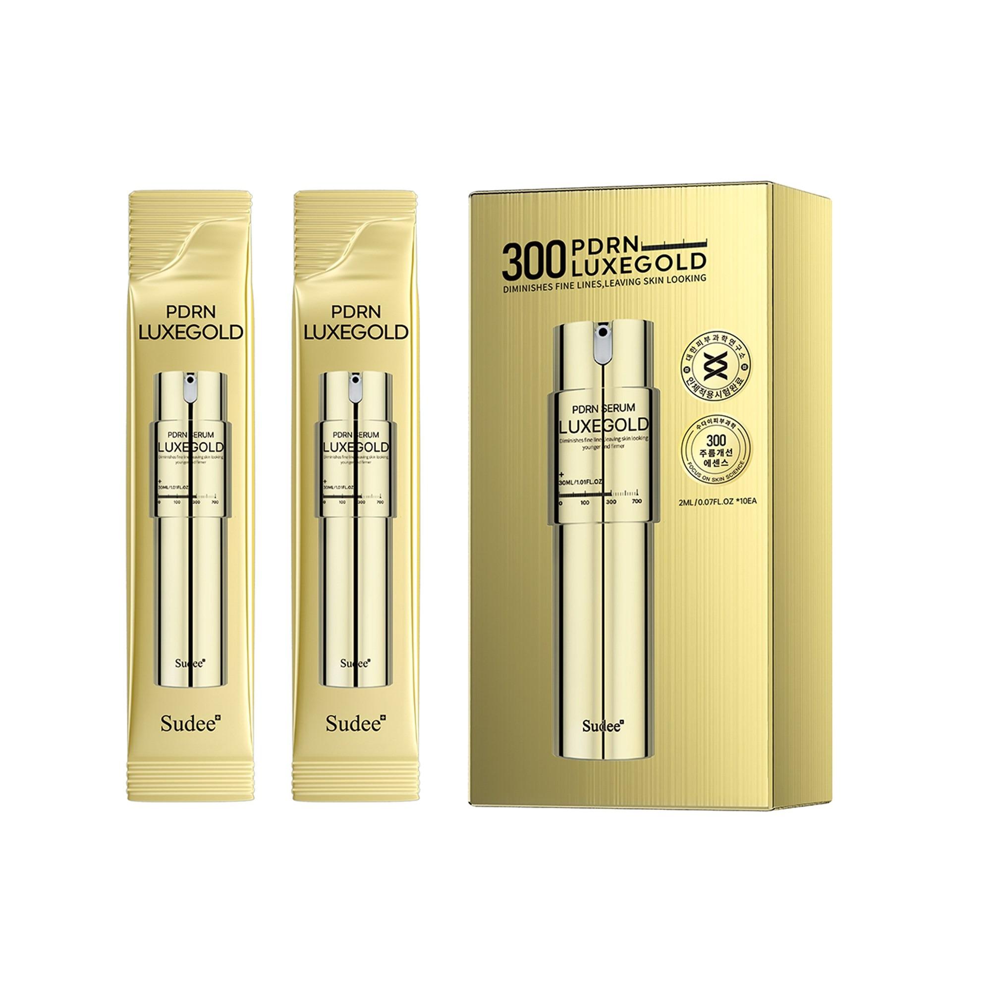 SUDEE Luxegold PDRN Renewal Serum - Professional Gold & DNA Regenerating Ampoule Program - 2ml x 10ea