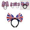 Stylish Union Jack Hairband Alice Headband With Large Bow Tie For Men And Women Platinum Jubilee