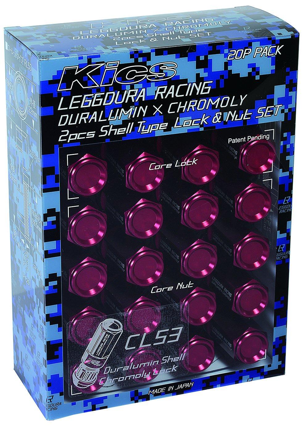 

KYO-EI LEGGDURA RACING Shell Type Lock & Nut Set (CL53) M12 x P1.25 Red CL53-13R