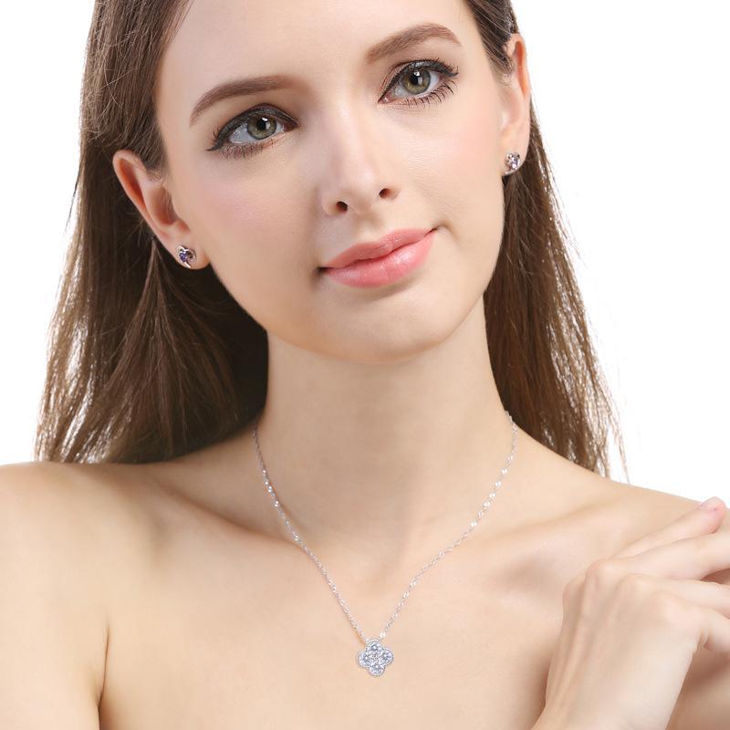 Collares Atemporales Plata De Ley Collar Para Mujer En Plata De Ley 925 Con Colgante De Sol Y Circonitas, Diseño Elegante, Longitud 42 Cm (extensible) Cadena 42cm Plata Regalo Mujer