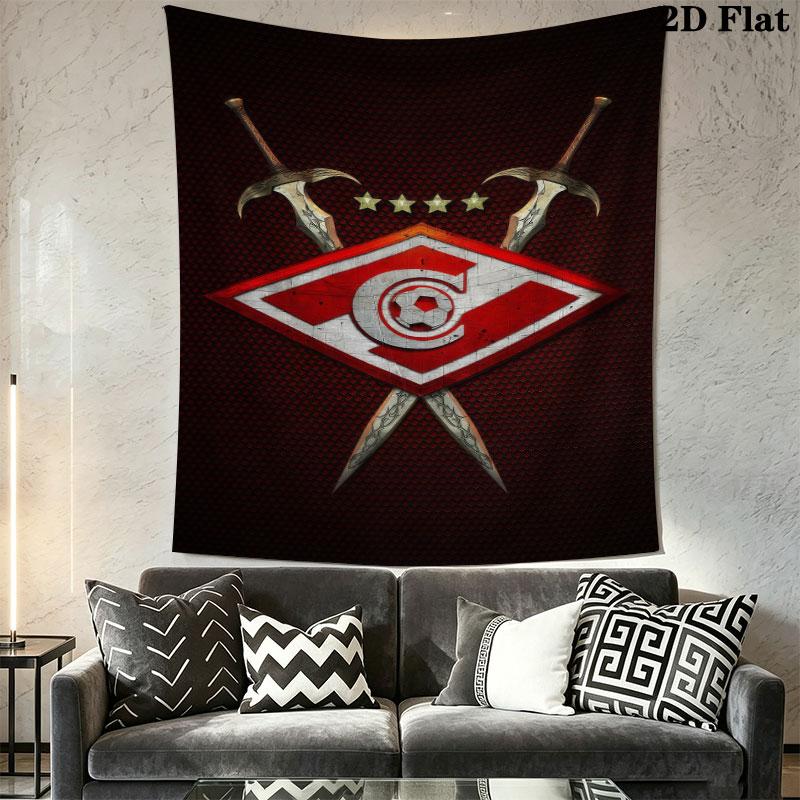 Spartak Moscow Dream Wall Hanging Printed Fabric Blanket Decorative Tapestries for Bedroom Living Room Home Decor
