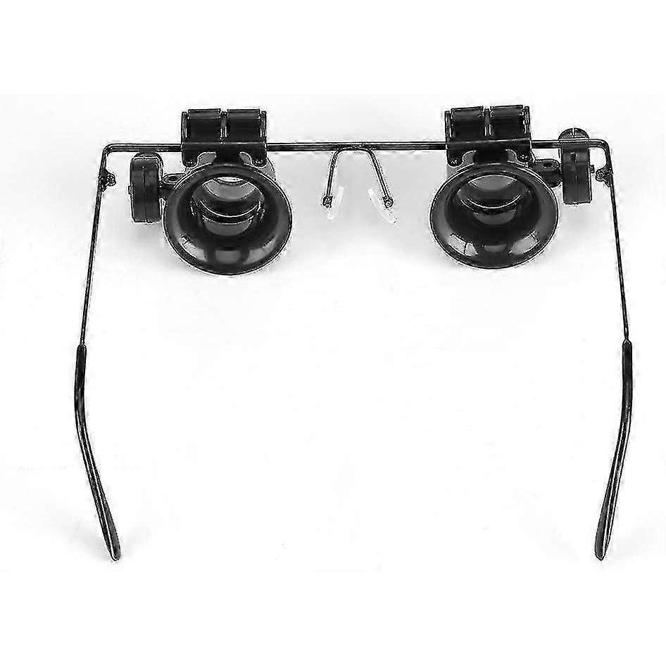 Professional Magnifying Glasses with 20x Magnification LED Illumination for Jewelry and Watch Repair Work Hands Free