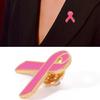 10pcs Alloy Brooch Pin Easy to Wear Ribbon Pins Breast Cancers Awareness Symbol Badge Jewelry for Health Advocacy