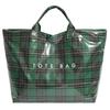 PVC Tote Bag Plaid Work Handbags Purses Large Shoulder Handbag Plastic Carry All Bag for Women Work Travel Fashion Shopping Bag